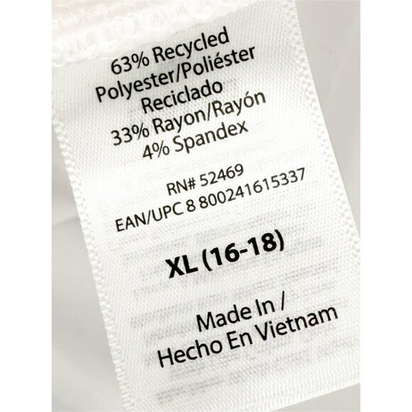 Sofia Jeans Women's Ruched Side Tee with Short Sleeves WHITE NEW XL - Picture 7 of 12